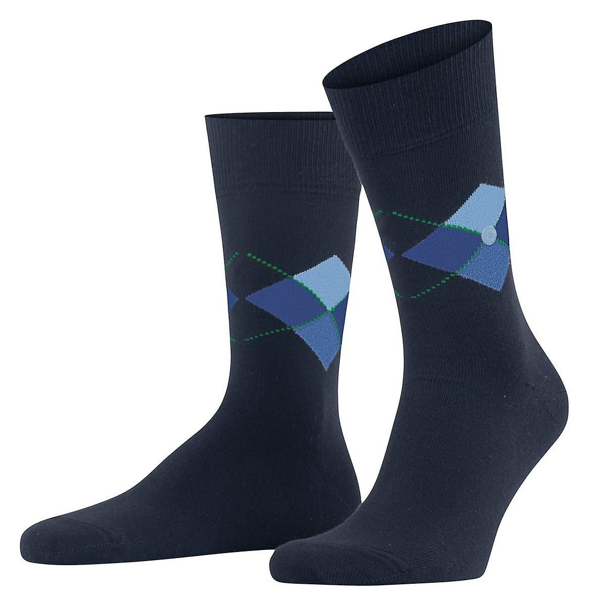 Burlington Multi King Socks - Marine Navy