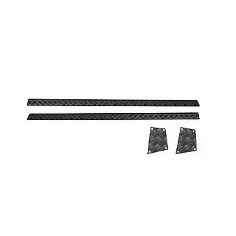 Metal stål side skridsikker plade trim rative ark til 4m 1/18 rc bil s,