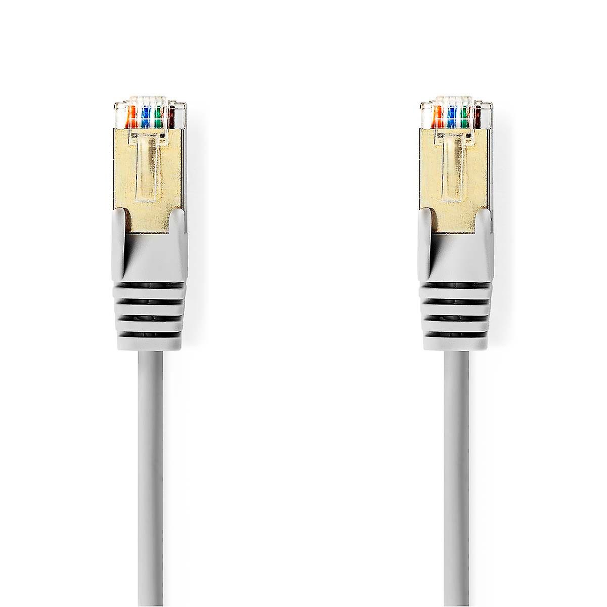 CAT5e Network Cable | SF/UTP | RJ45 male | RJ45 male | 10.0 m | Round | PVC | Grey | Box