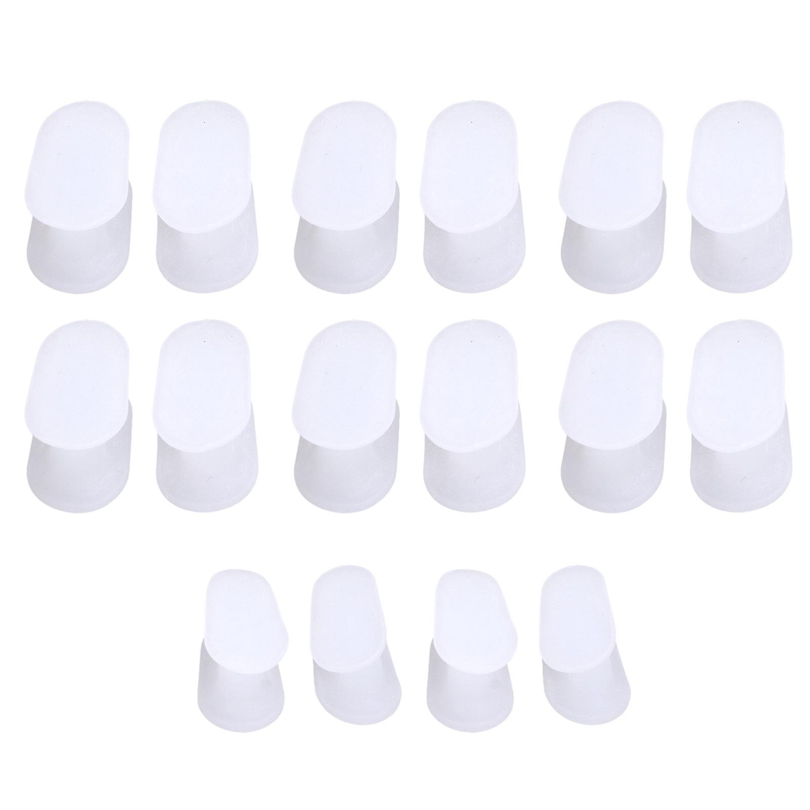 8pairs box Silicone Toe Separator Pain Relief Hallux Valgus Corrector Overlapping Toes Separator (S+L)