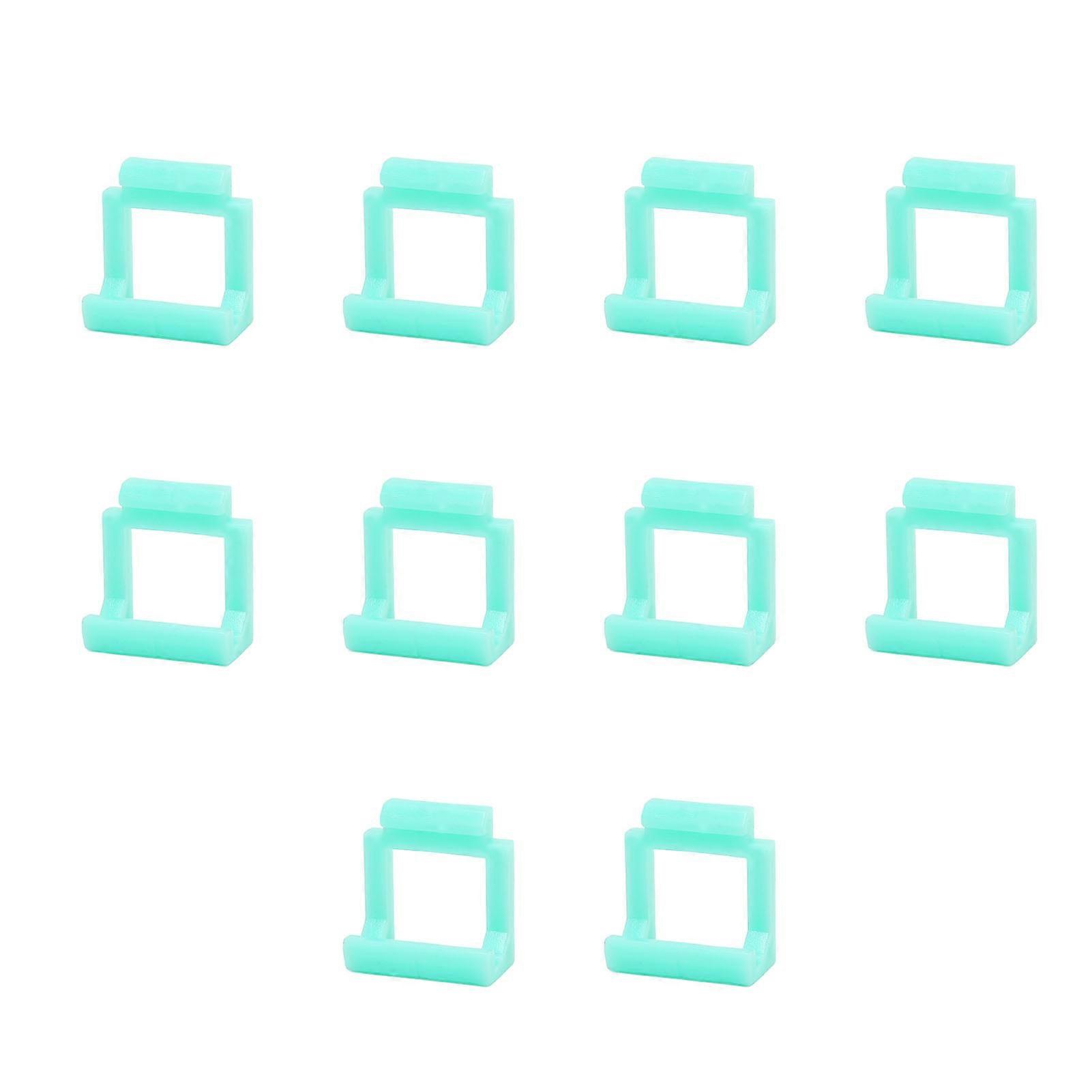 10Pcs PCIE Riser Card Retainer PCIE to USB3.0 Secure Fastening Durable Hard Plastic PCIe Adapter Clips Light Blue