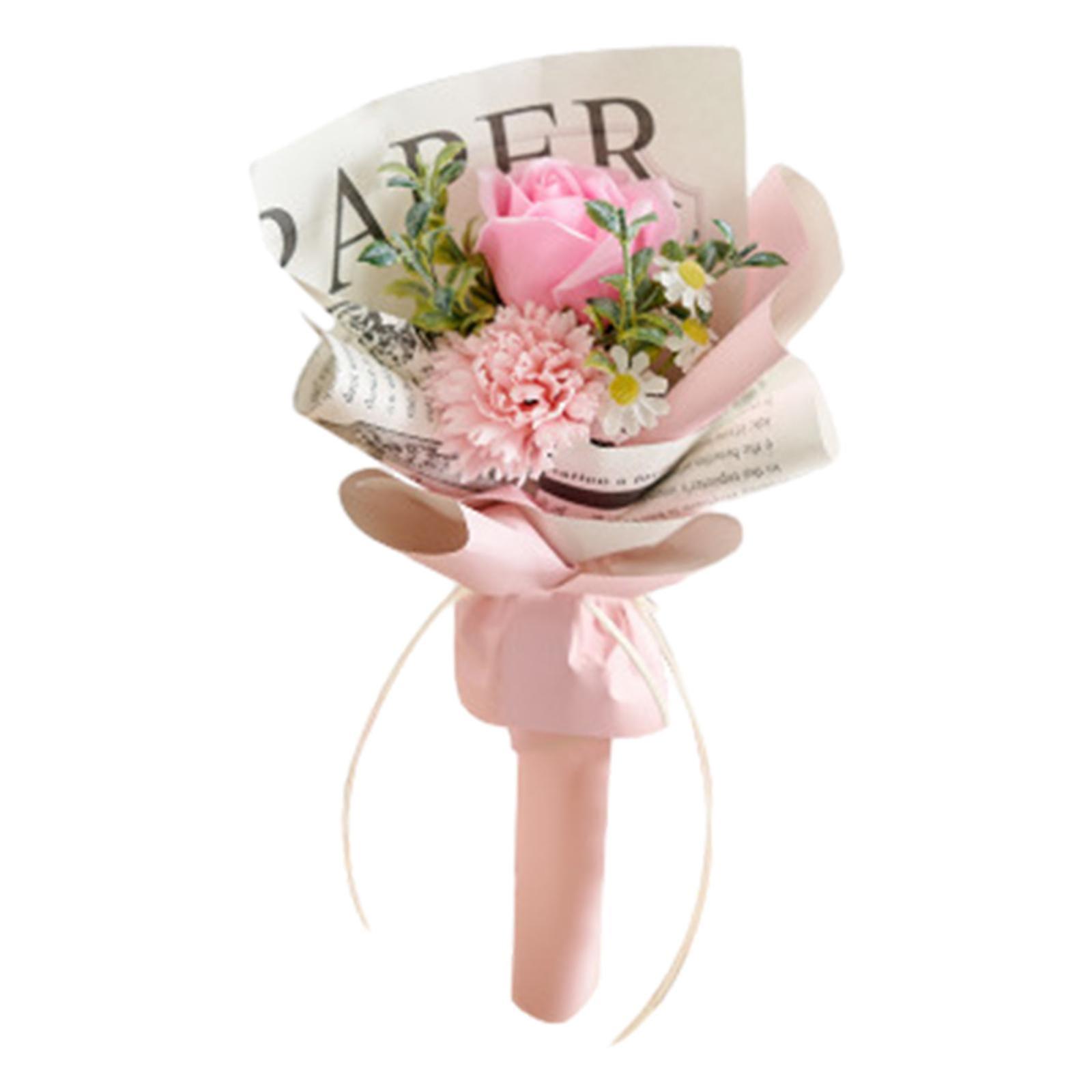 Cadou de Ziua Mamei Săpun artificial Flori cu lumini Buchet de flori de săpun pentru Ziua Îndrăgostiților, Crăciun, Festival, Ziua Profesorilor