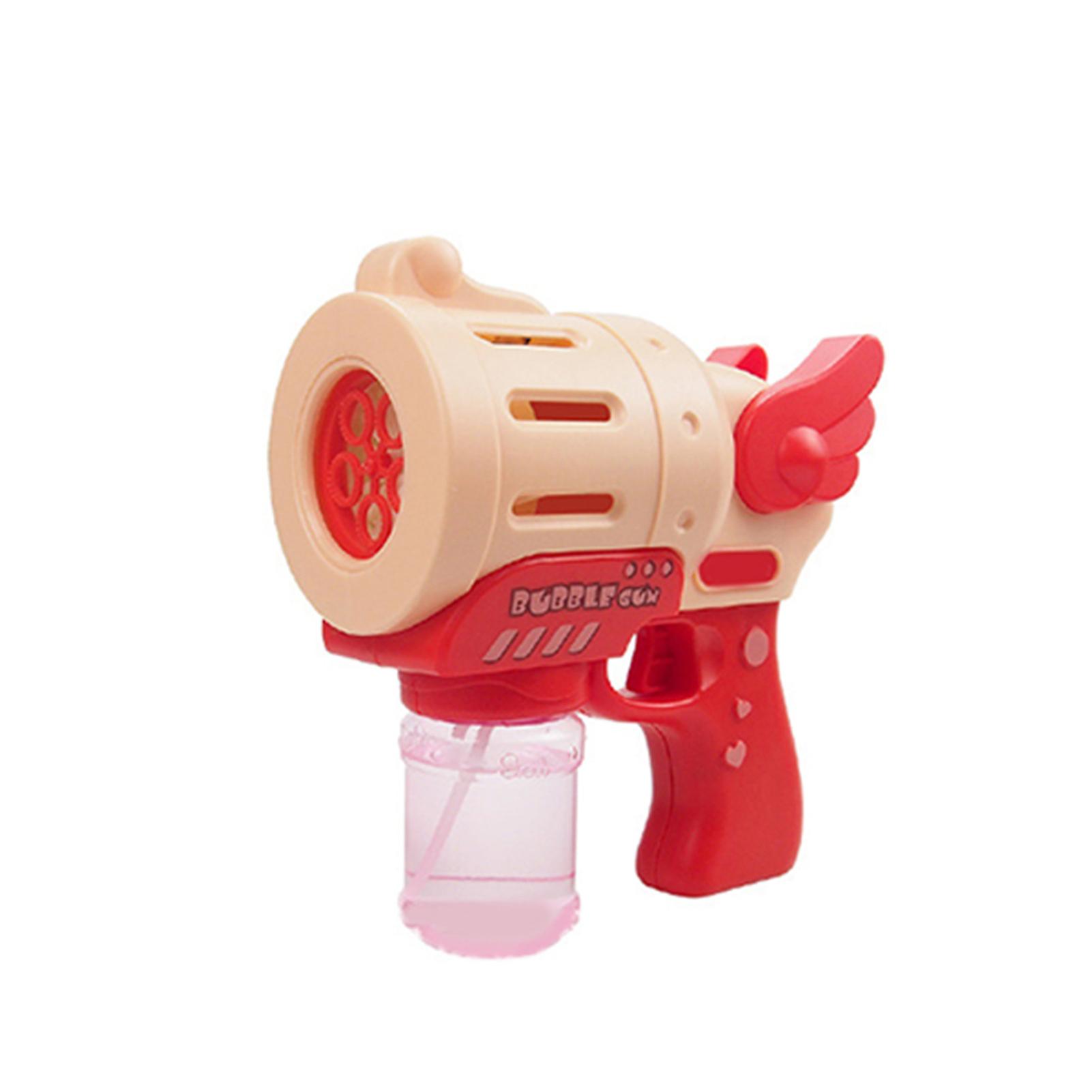 Bubble Machine with A Bubble Bottles for Kids Bubble Blower with 5 Holes Summer Toy Outdoors Activity Birthday Gift