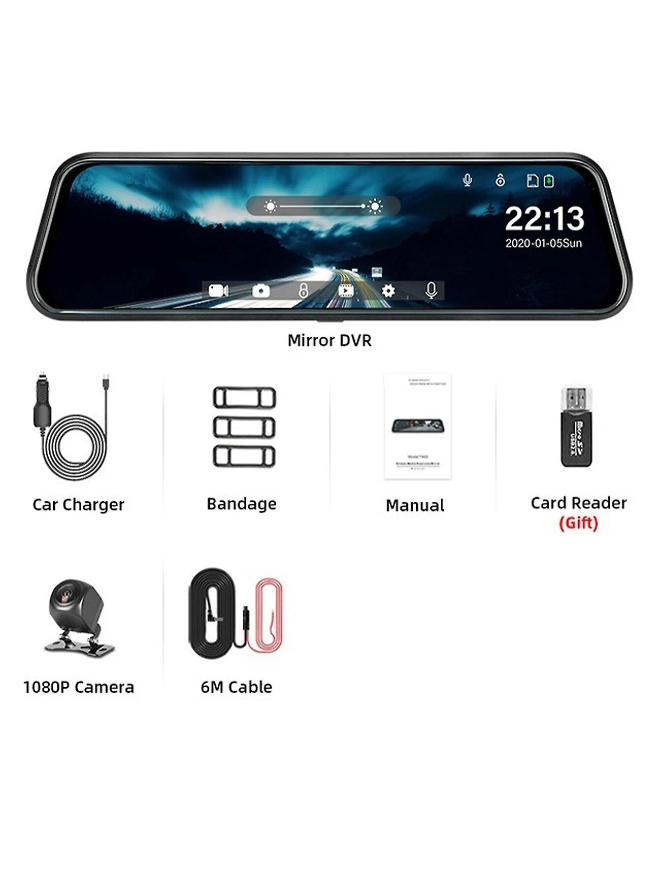 Car Mirror Rearview Dash Cam Car Mirror Black Box Car Dvr Dash Cam for Cars Auto Registrar Stream Reraview Black Box