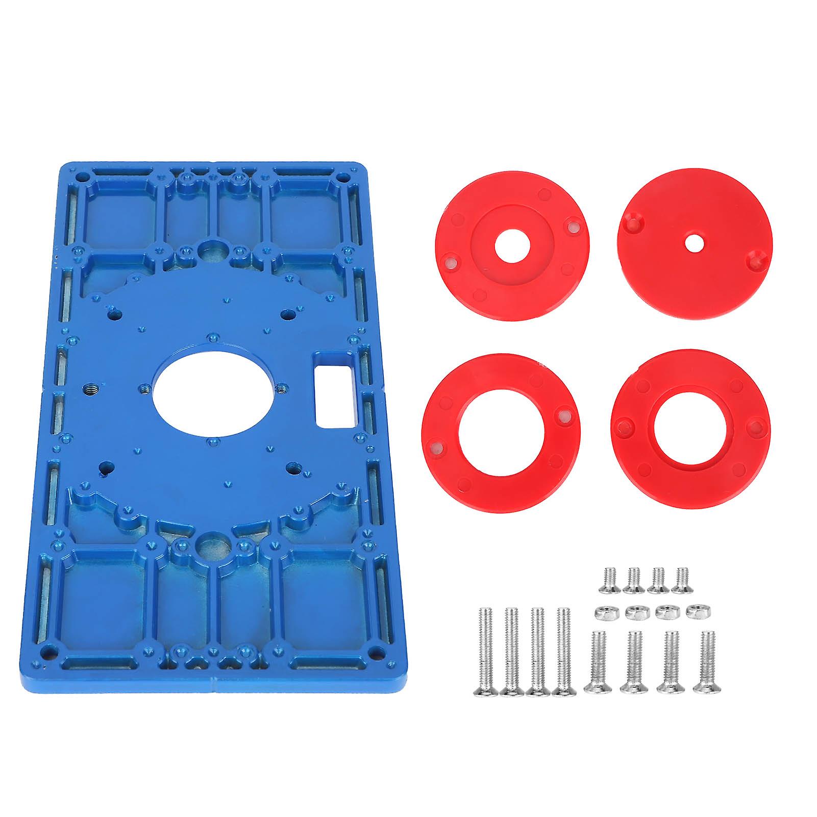 Woodworking Trimming Machine Flip Plate Multifunction Aluminum Router Table Insert Plate