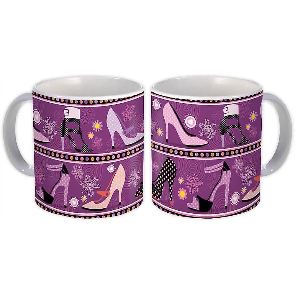 Gift Mug: Designed Shoes Polka