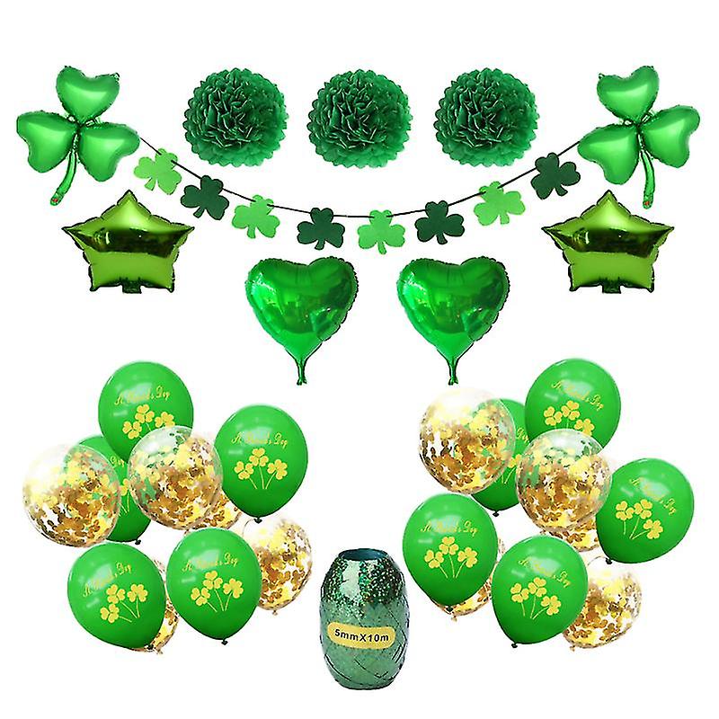 1set Burlap Banner Balloons Kit