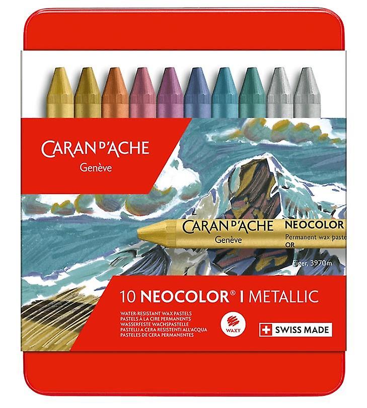 Caran d'Ache Neocolor I Metallic Set of 10