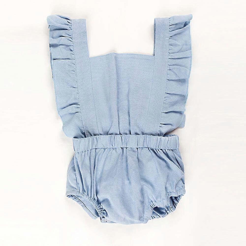 Ponchik Babies + Kids Ruffle Back Romper