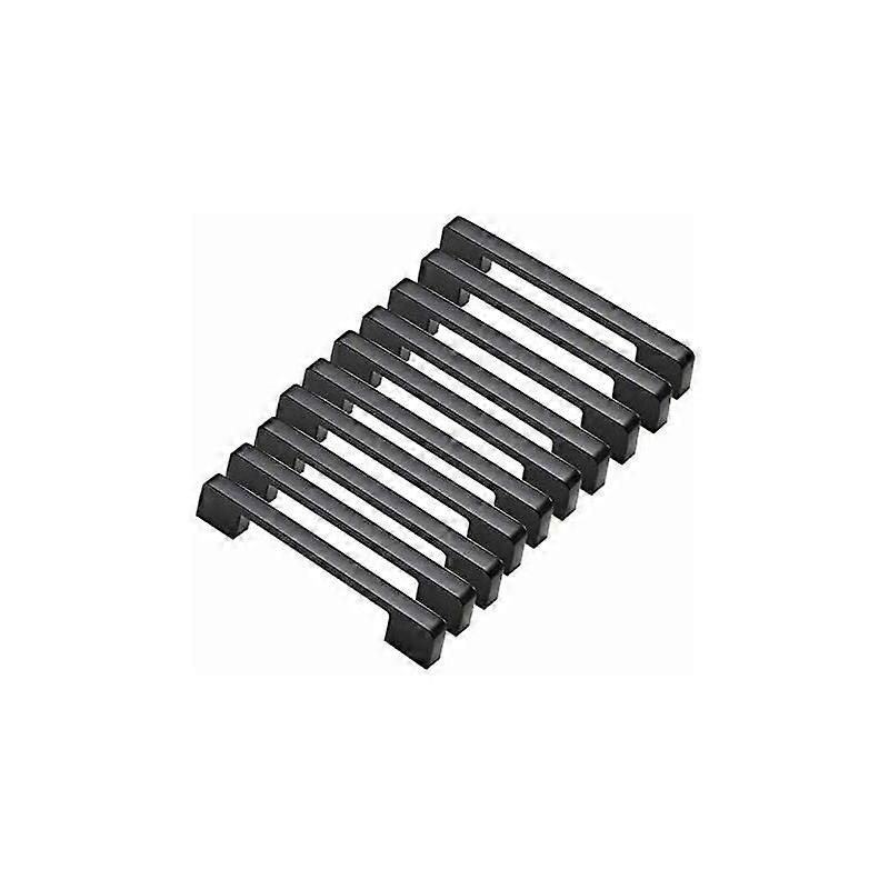 10pcsブラックアルミニウム合金ドアハンドルTバーバーキッチンキャビネット穴間隔160mm