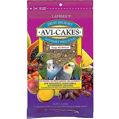 Lafeber Company 水果喜悦 Avi-Cakes 小鸟零食,1 个/8 盎司