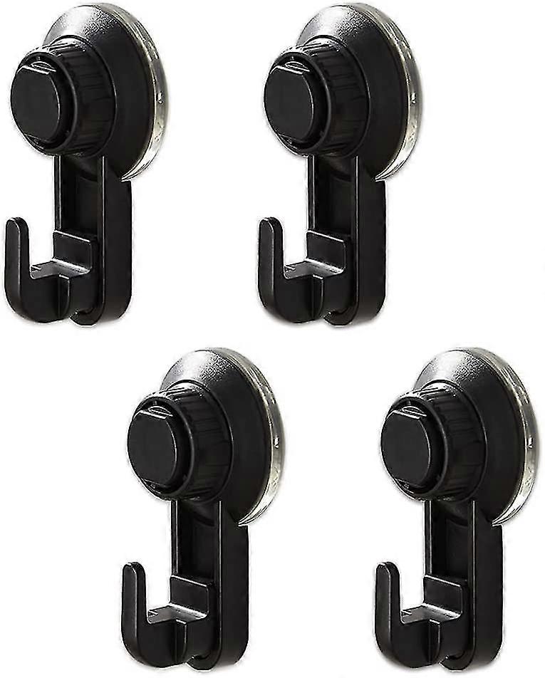 4 Pack Vacuum Suction Cup Hooks, Extra Strong Suction Hooks Without Drilling