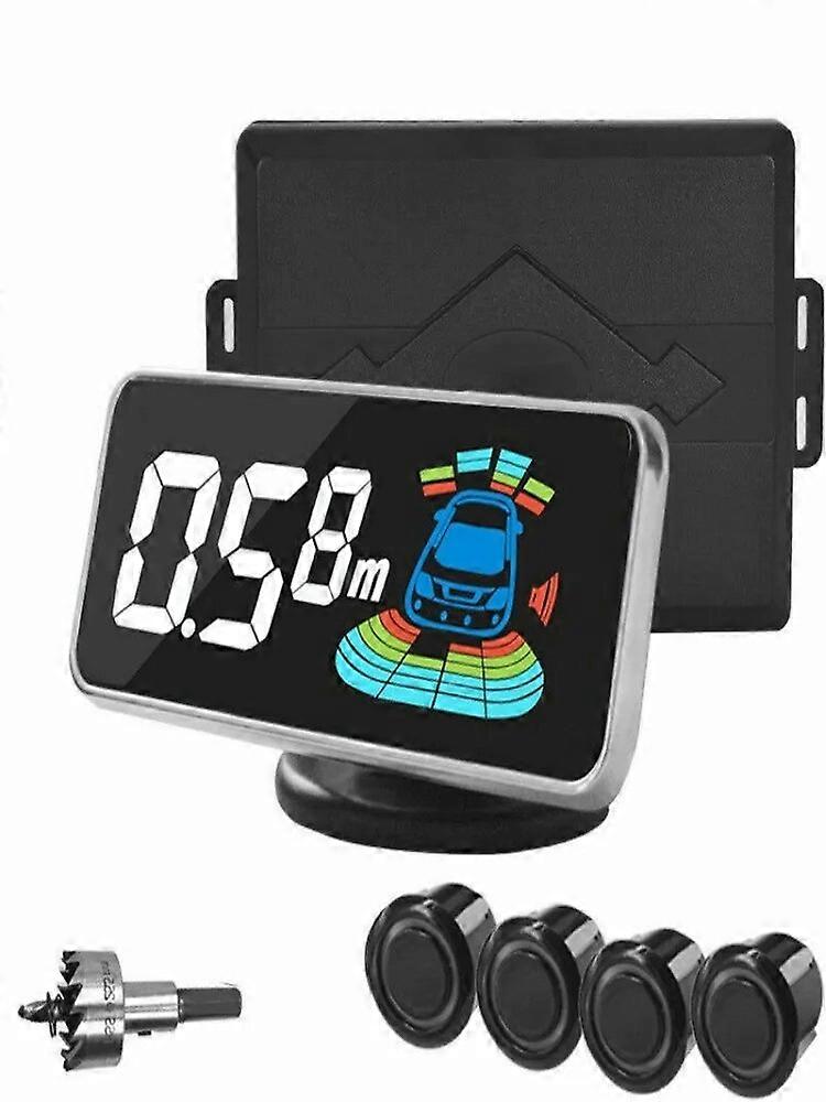Multiple Radar Parking Sensor Kit Backlight Parktronic LED Display System Backup Monitor Detector Assistant FN9U4264