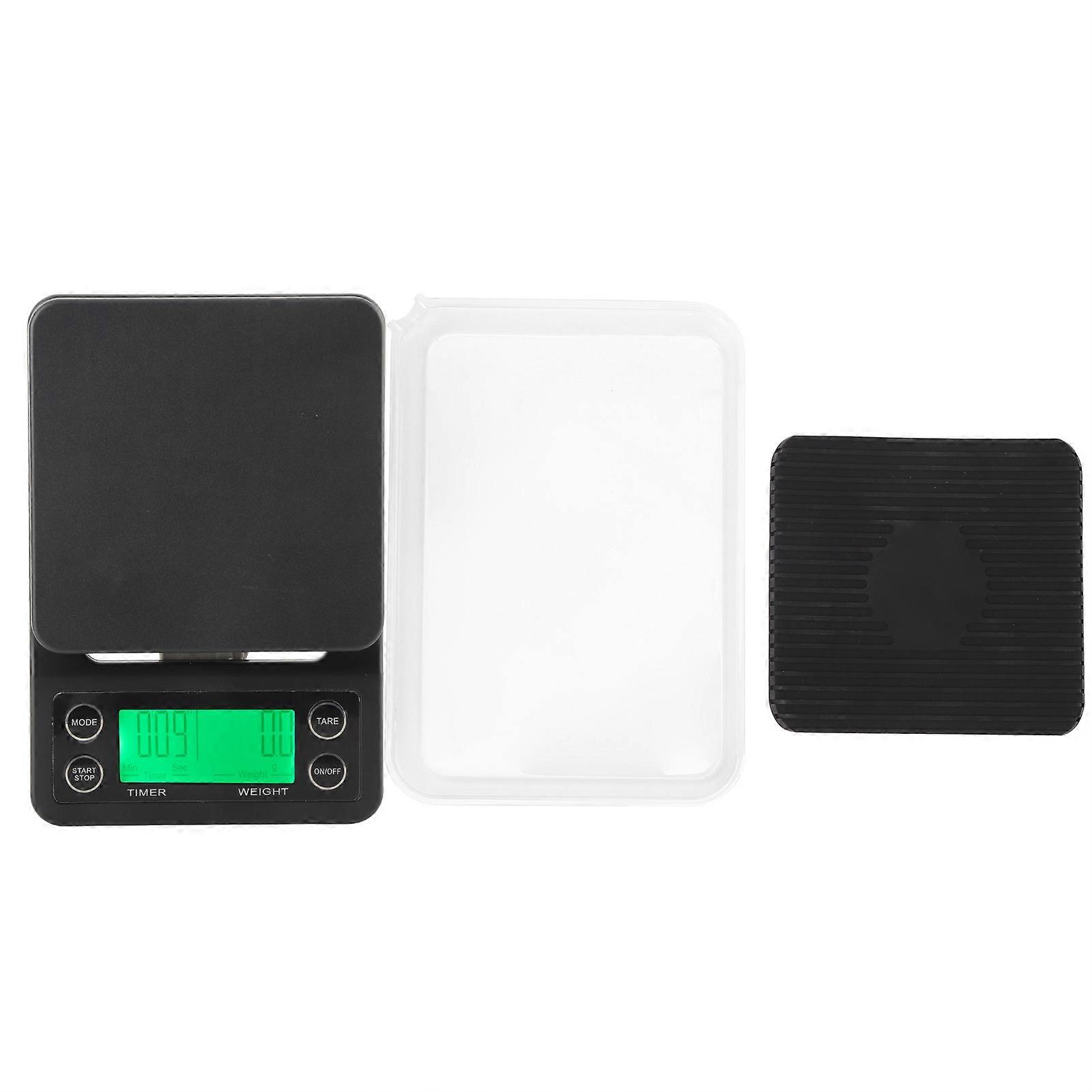 Msk07 0.1g~3kg Lcd Digital Coffee Scale Electronic Scale With Backlight For Home Kitchen Use