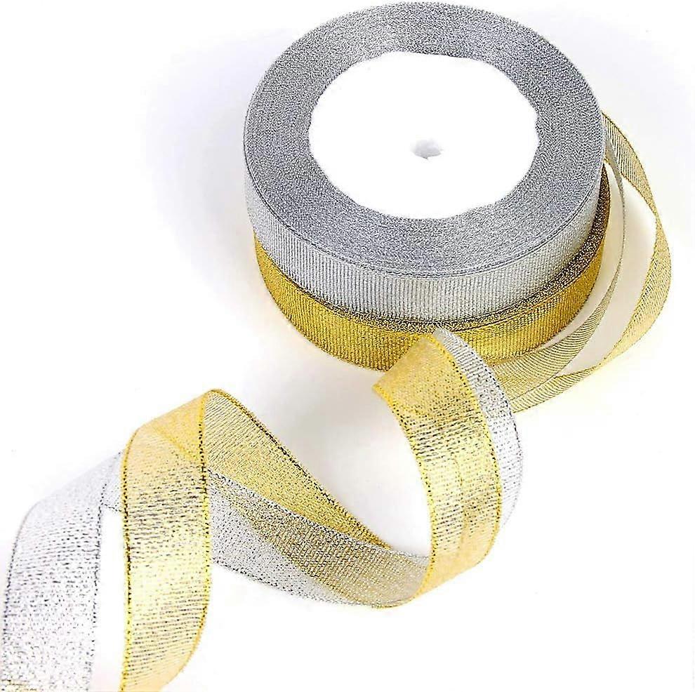 Organzaband, 22 Meter 20mm Geschenkband 4 Stck Glitter Shiny Ribbons Breit fr Geschenkpapier Nach Hause Dekorative Karte Machen Handwerk Scrapbooking