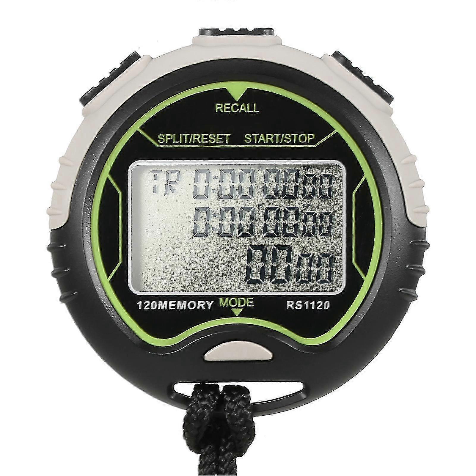 ​Professional Digital Stopwatch Timer Waterproof LCD Chronograph Sports Counter for Swimming Running Training