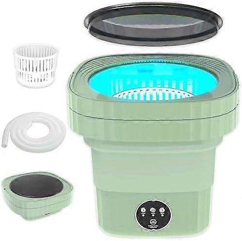 Portable Washing Machine - Mini 6.5L Foldable Washer with 3 Cleaning Modes, Ideal for Baby Clothes, Underwear, Camping, RV, and Travel