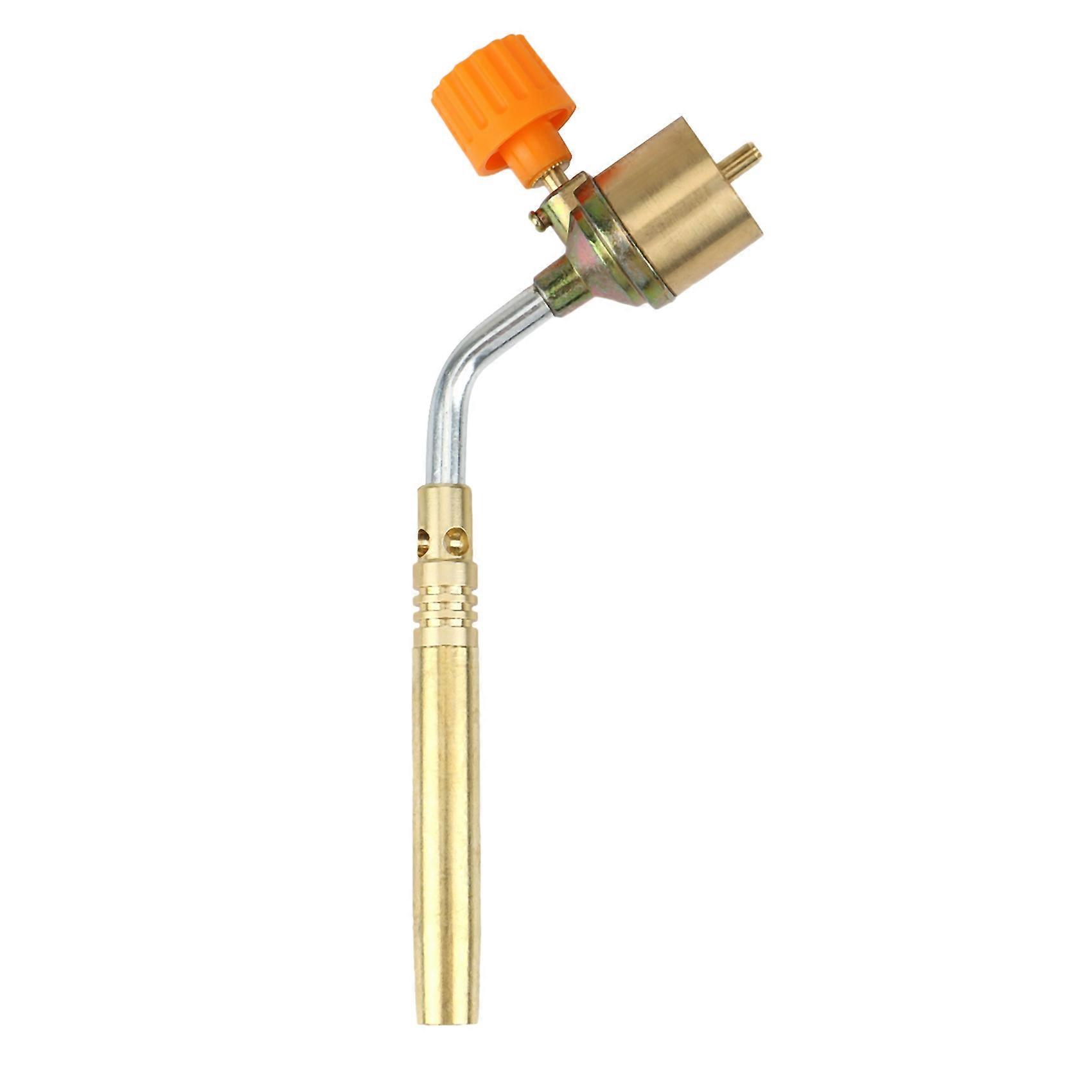 Brass MAPP, Propane Gas Torch, Automatic Ignition Trigger, Heating Welding Burner, Suitable for Cam