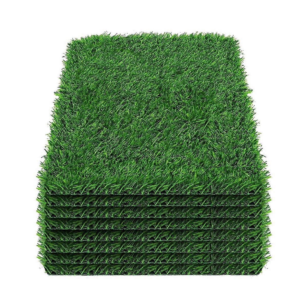 8pcs Chicken Nesting Pads-12x12 Inch, Thicken Artificia Grass Nesting Box Liners Pads Reusable Laying Eggs Bedding