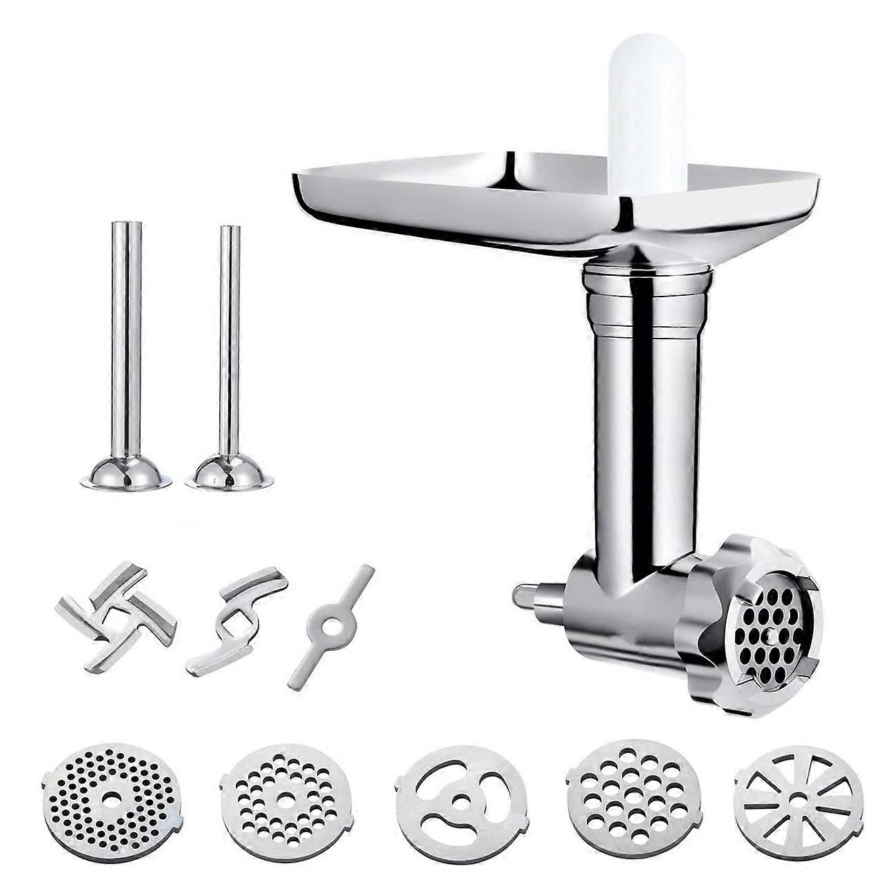 Metal Food Grinder Attachment for Stand Mixers Sausage Stuffer Meat Grinder Food Processor Attachme