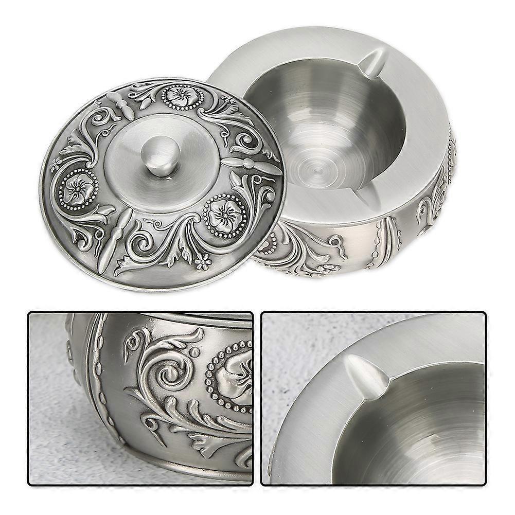 Metal Double Slot Retro Personality Ashtray