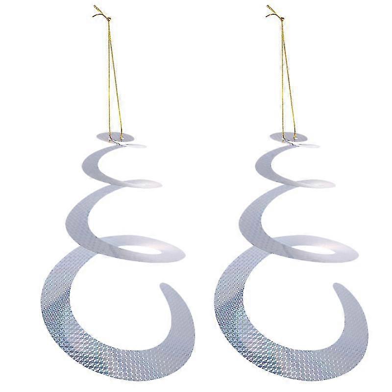 2pc Bird Repellent Practical Reflective Whirlwind Rotating Expeller Keep Birds Away Supplies For Bird Use