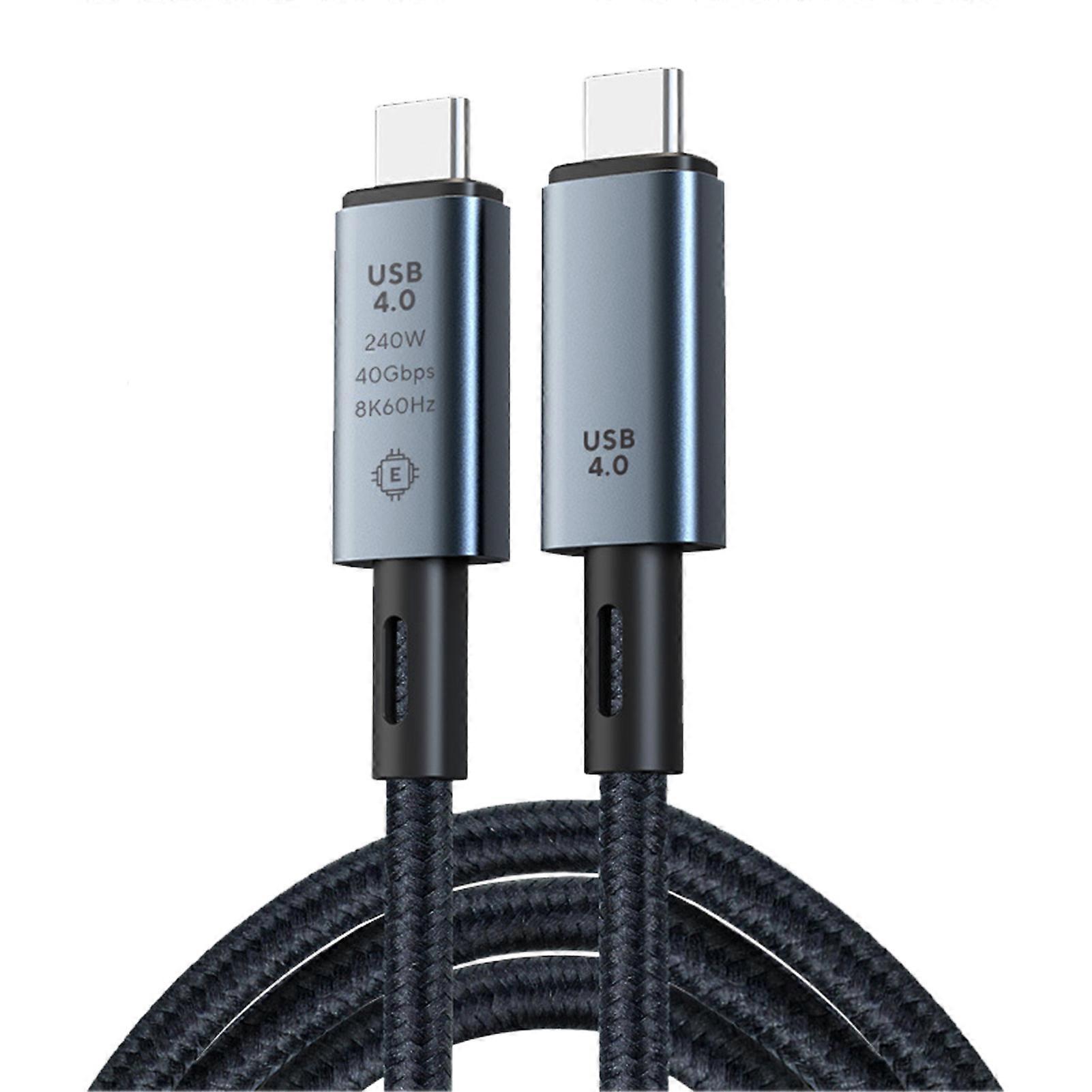 Projection Cable Braided Cable Digital Display Intelligent Chip 8K60Hz High Clarity Fast Charging Stable Signal USB-C to USB-C Display Cable AV