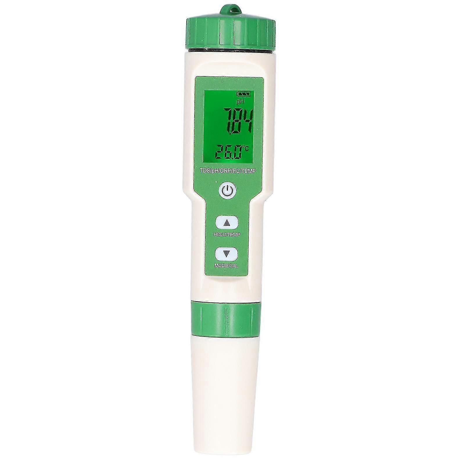 Ph tester with backlight digital water quality meter high accuracy 5 in 1 ph tds ec orp temperature detector