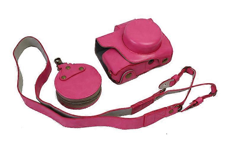 New Luxury Pu Leather Video Camera Case For Olympus EPL8 E-PL8 14-42mm Camera Bag Open Battery With strap Mini Pouch