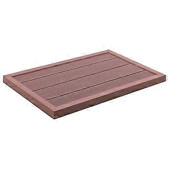 Bodenelement für Solardusche braun 101x63x55 cm WPK