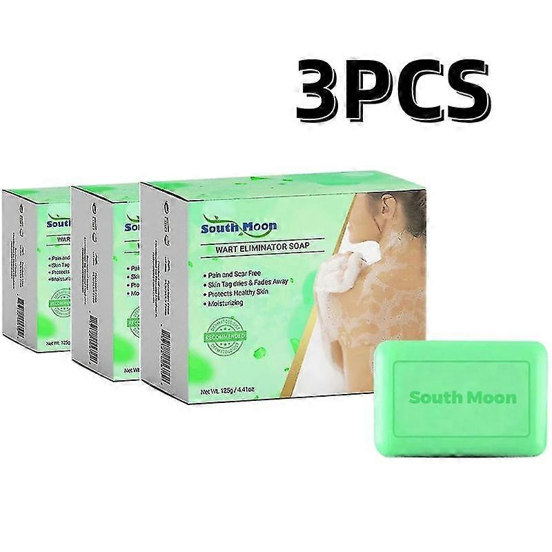 3*125g Skin Wart Eliminator Soaps, Wart Removal Soap,instant Blemish