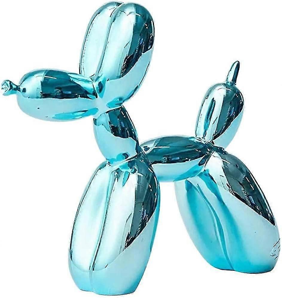 リビングルームとオフィスのための樹脂犬像バルーン犬彫刻現代装飾