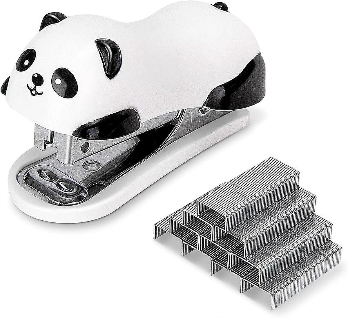 Cute Panda Desktop Stapler, Office Stapler, 12 Sheet Capacity