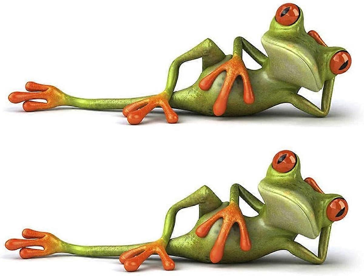 Frog Laying Relaxing Car Windshield Window Door Sticker Truck SUV Bumper