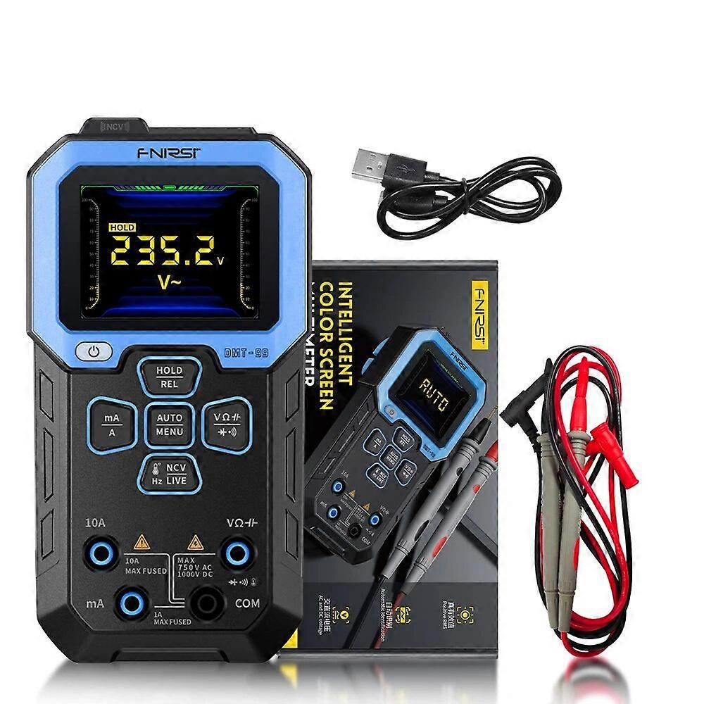 FNIRSI DMT-99 10000 Counts Digital Multimeter 2.4inch True RMS Voltage Resistance Frequency Tester Temperature Measurement Meter