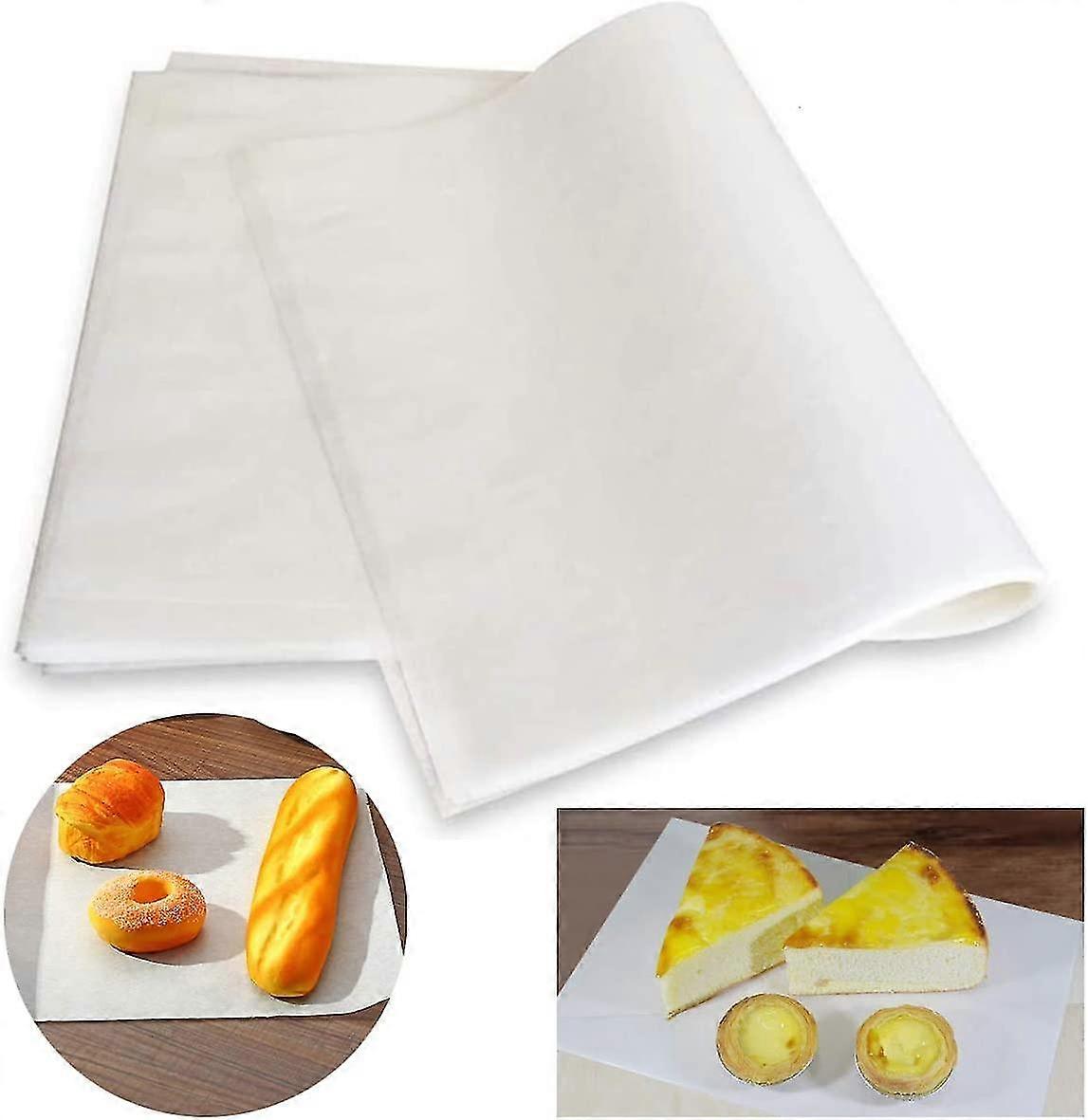 Non-stick Parchment Paper, 500 Pieces Greaseproof Square Baking Paper For Cooking Cakes Gift