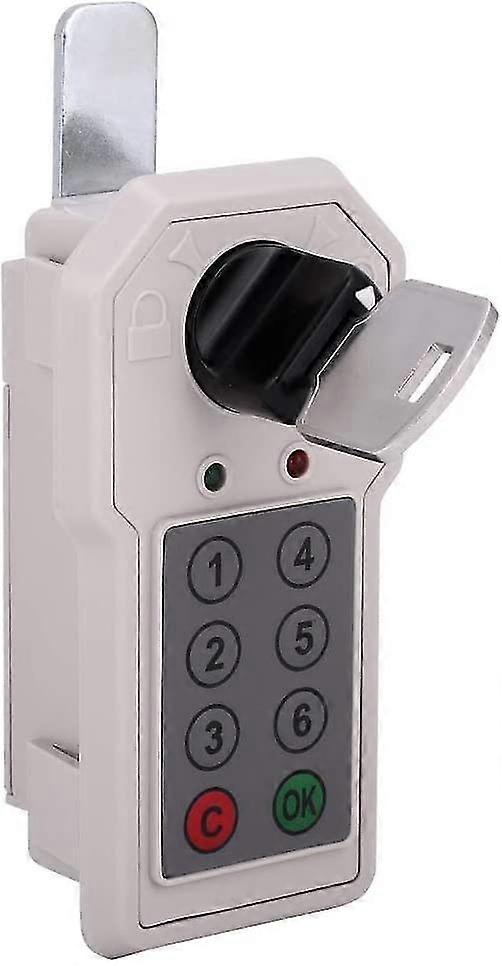 6 Digit Code Combination Lock, Convenient Cam Password Cabinet Security Lock (with Key)