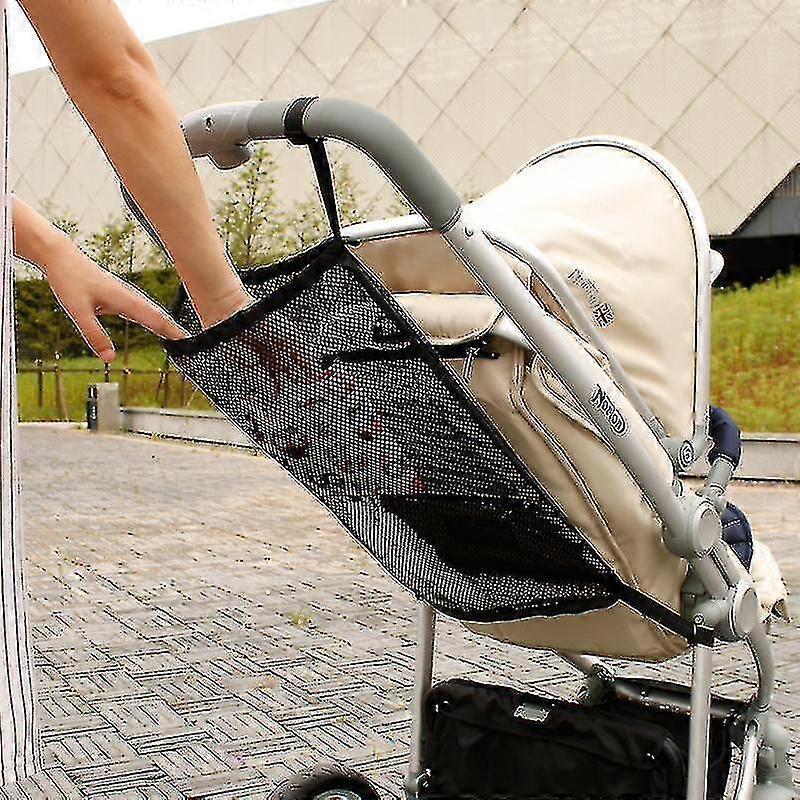 Baby Trolley Mesh Net Pocket, Shopping Net For Strollers Mesh Pocket On The Back Stroller Bottle