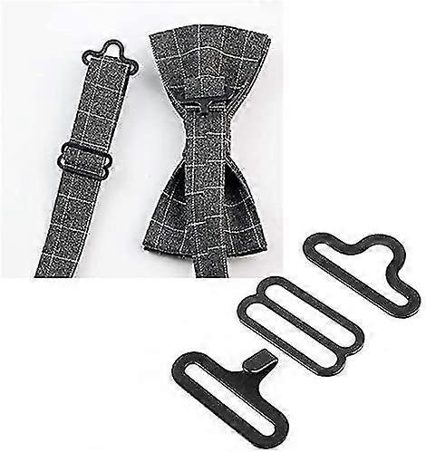 50 Set Bow Tie Hardware Sets Adjustable Straps Necktie Hook Bow Tie