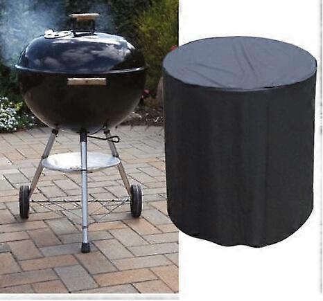 Grillabdeckung, schwarze runde Grillabdeckung 71 * 73CM (