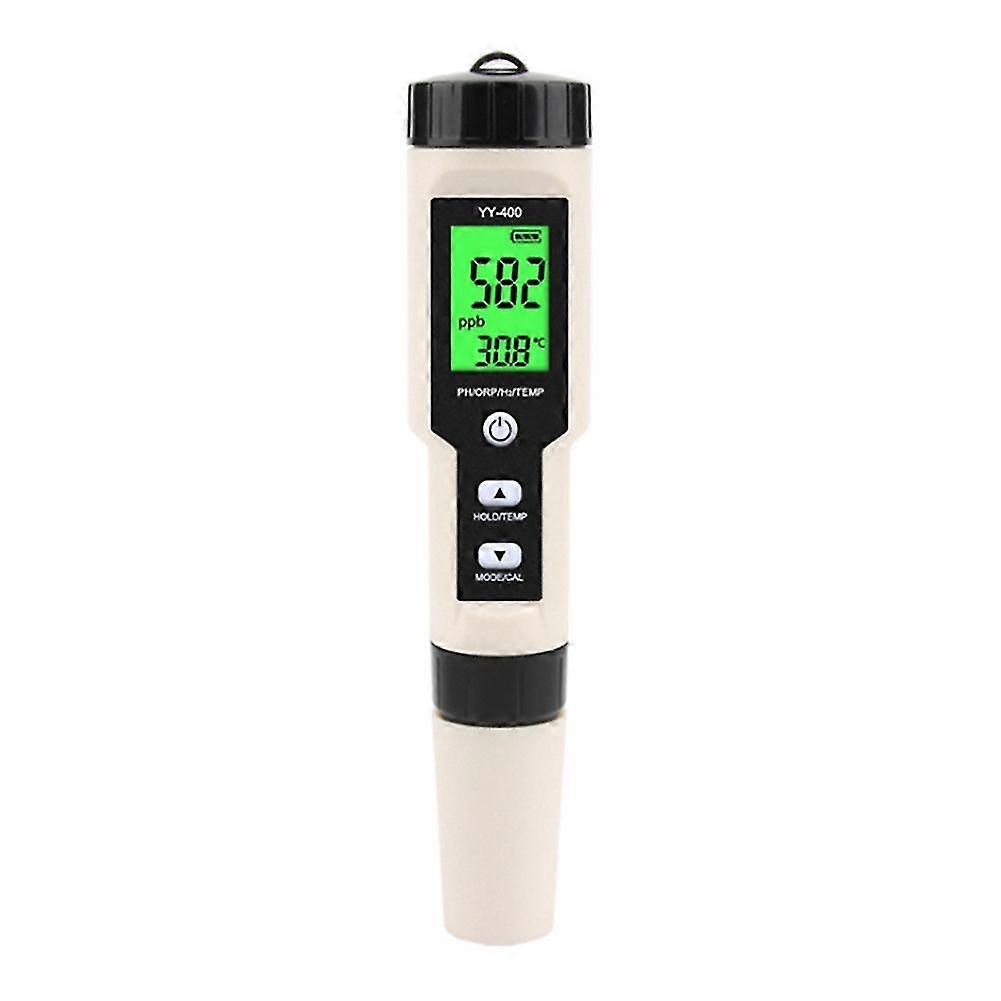 New Yy-400 Hydrogen Ion Concentration Water Quality Test Pen Ph/orp/h2 And Tem 4 In 1 Digital Drinking Water Meter
