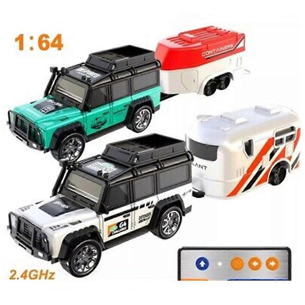 سيارة انجراف صغيرة RC ، شاحنة معدنية بمقياس 1/64 ، مركبة للتحكم عن بعد 4x4 على الطرق الوعرة