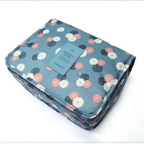 Toiletry bag / Suitcase - Gray Flower Grey