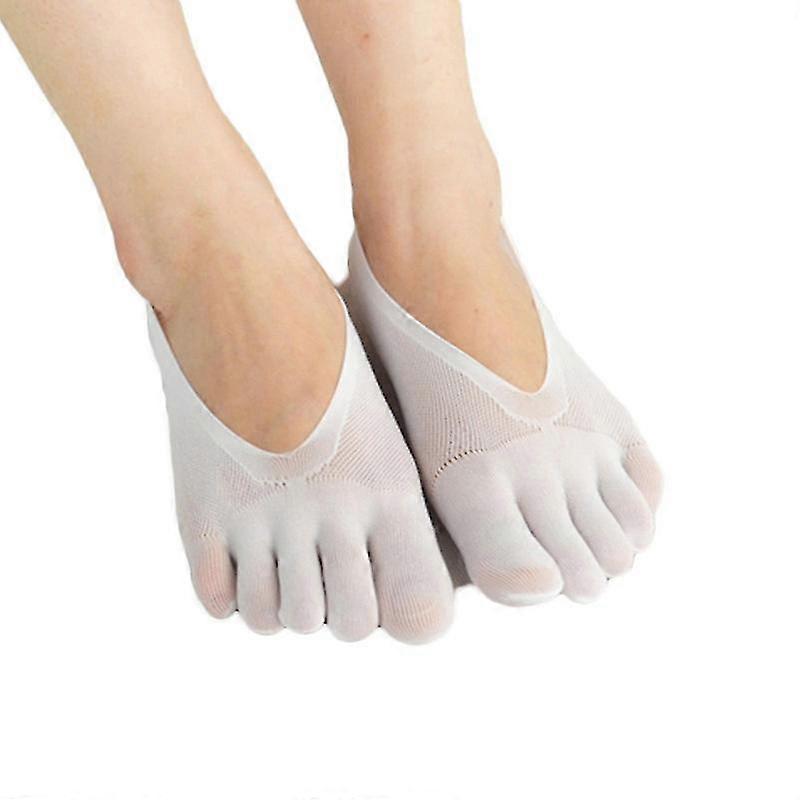 2pack Orthopedic Compression Socks Women's Toe Socks Ultra Low Cut Liner With Gel Tab Breathable