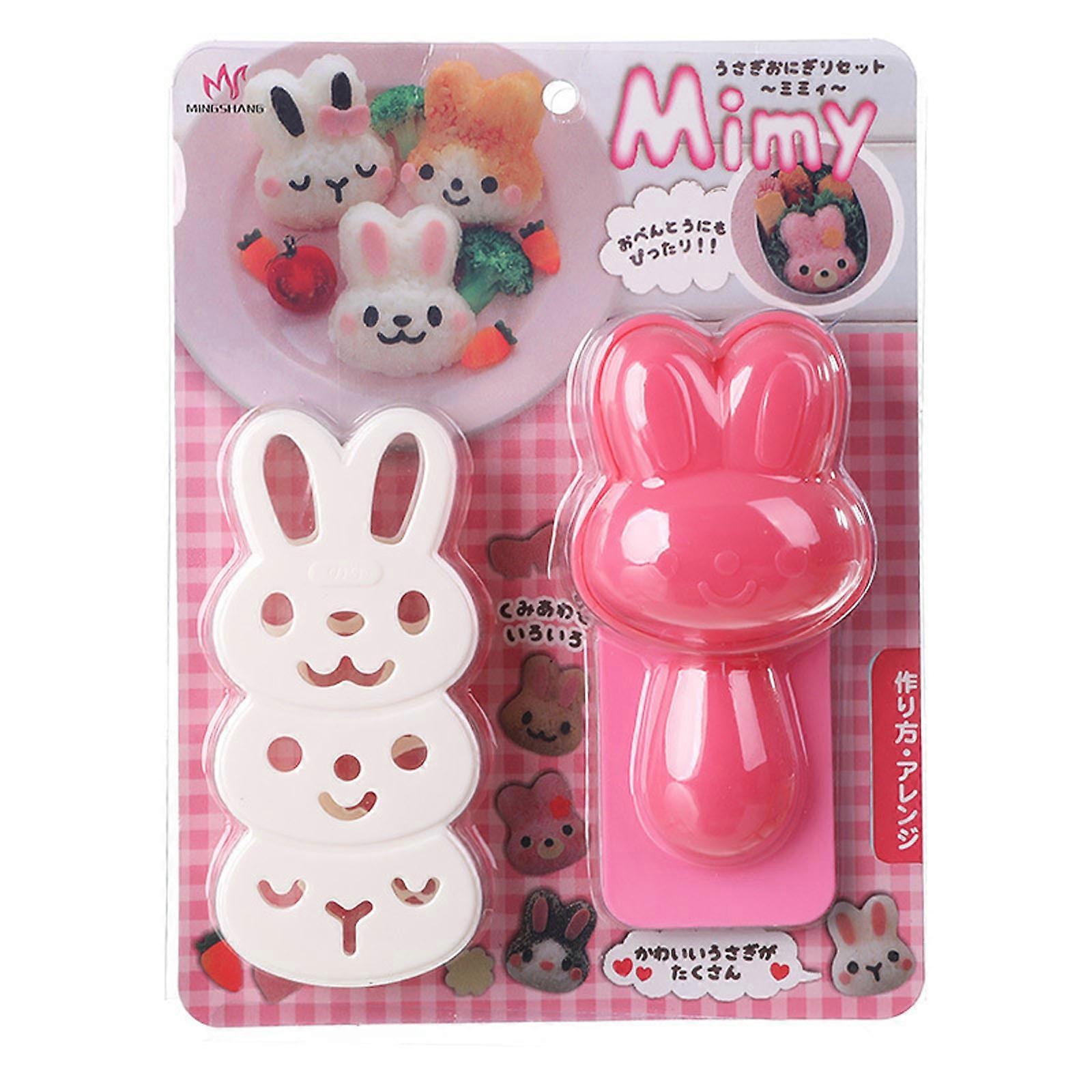 Animal Bunny Shape Sushi Mold Press Rice Ball Making Reusable Easy to Operation