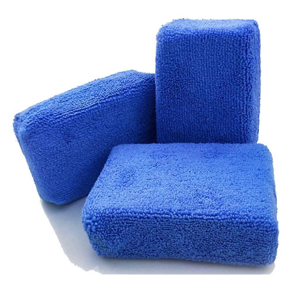 2PCS Microfiber Sponge Applicators -Sponges Wrapped In Microfiber Cloths