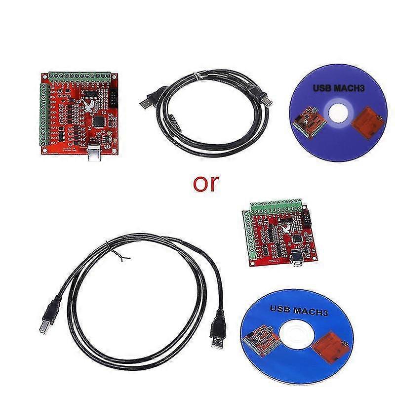 Cnc Usb Mach3 100khz Breakout Board 4 Axis Interface Driver Motion Controller