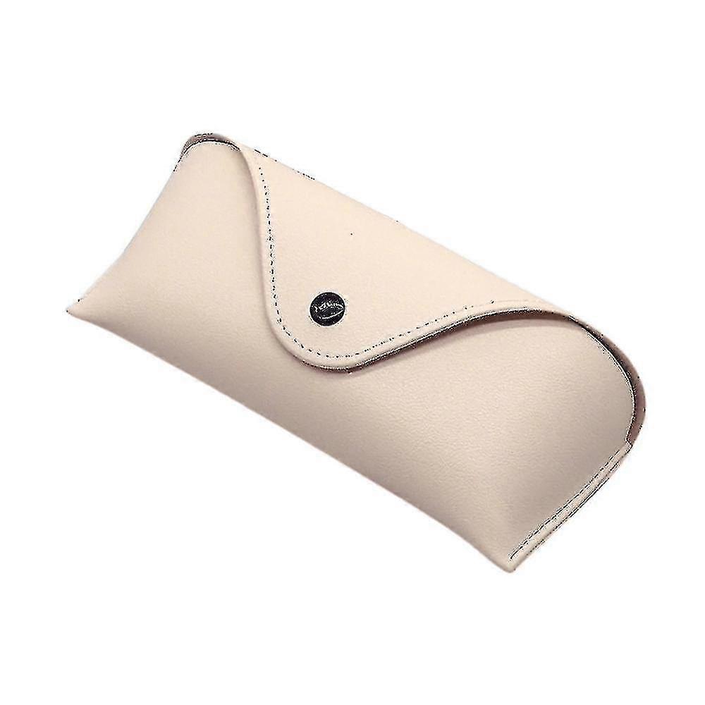 Leather Sunglasses Shell Portable Eye Glasses Bag Protector Box Spectacle Case1pcs-beige