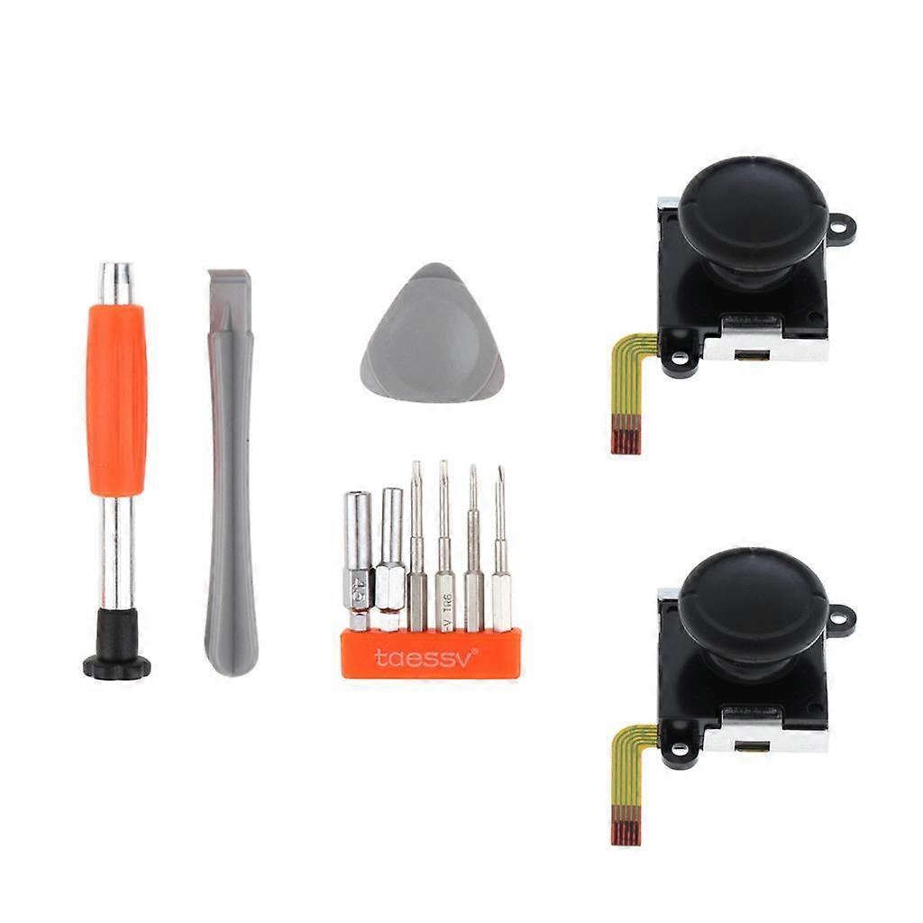 For Nintendo Switch Joy-con Left & Right Analog Rocker with Cover + Full Screwdriver Set Opening Tool Kit