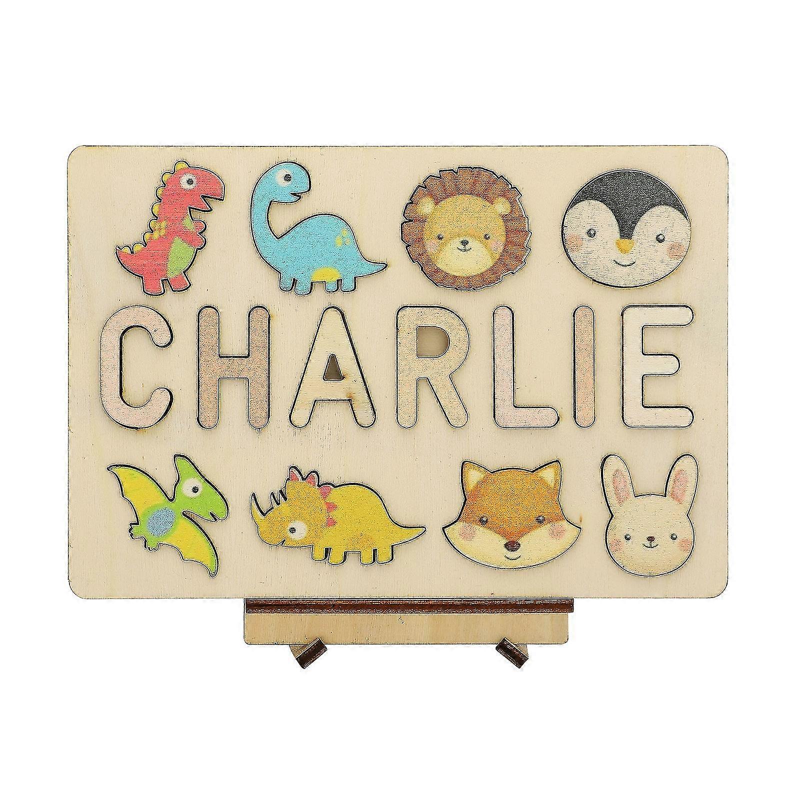 Personalized Wooden Name Puzzle For Toddlers - Hand-eye Coordination And Color Recognition, Perfect Gift For 1-3 Year Olds - Multicolor, Non-toxic, 20